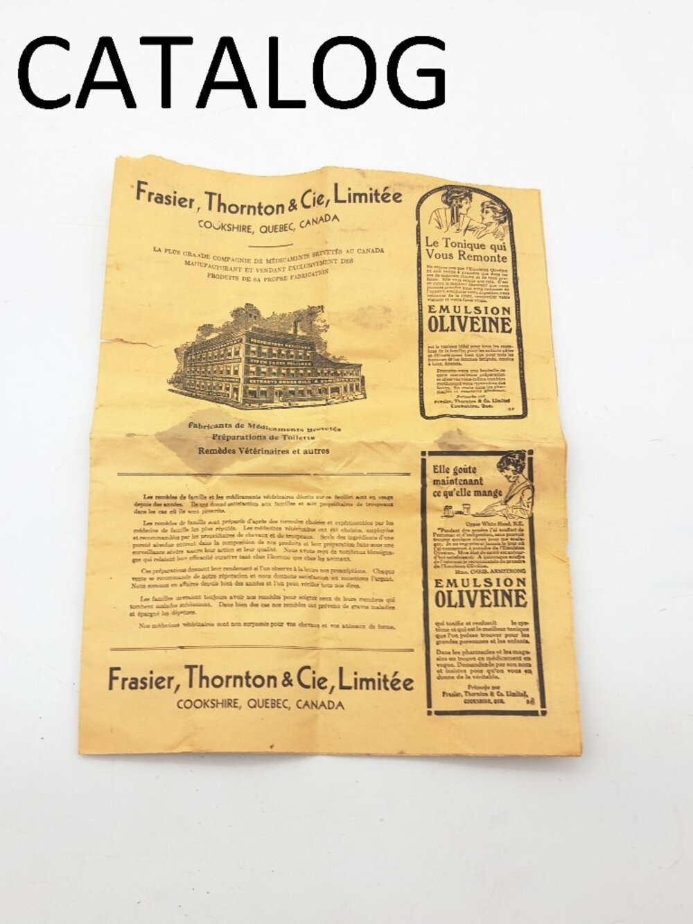Vintage Medical Supplies Frasier, Thornton Catalog